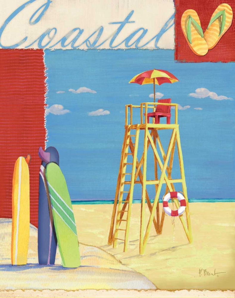 Lifeguard Collage IV art print by Paul Brent for $57.95 CAD