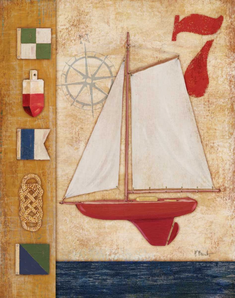 Model Yacht Collage III art print by Paul Brent for $57.95 CAD