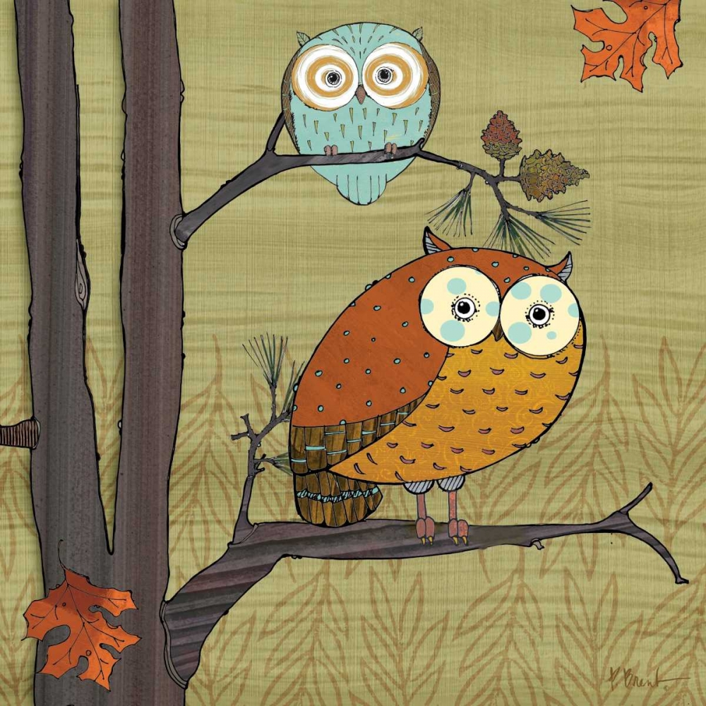Awesome Owls I art print by Paul Brent for $57.95 CAD