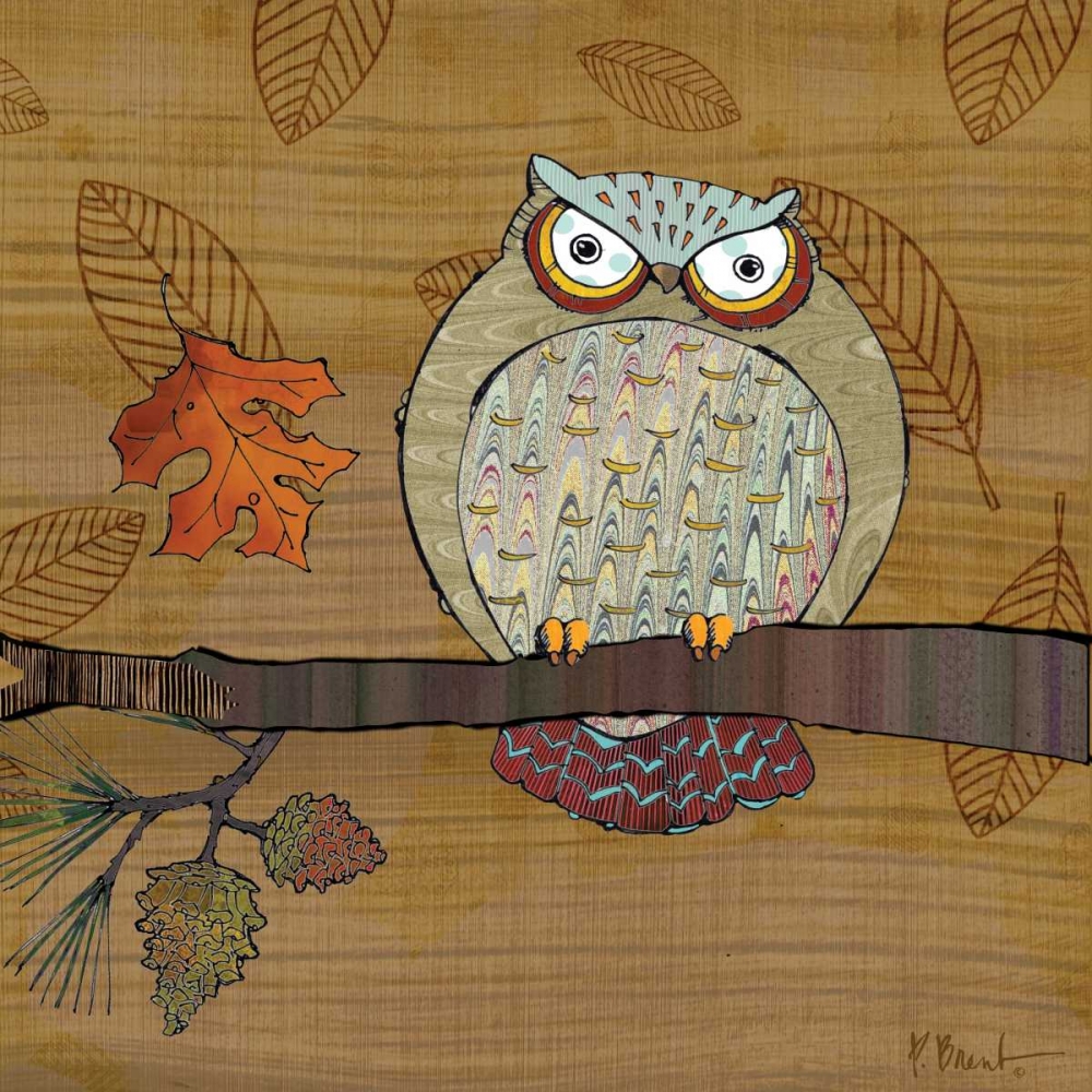 Awesome Owls III art print by Paul Brent for $57.95 CAD
