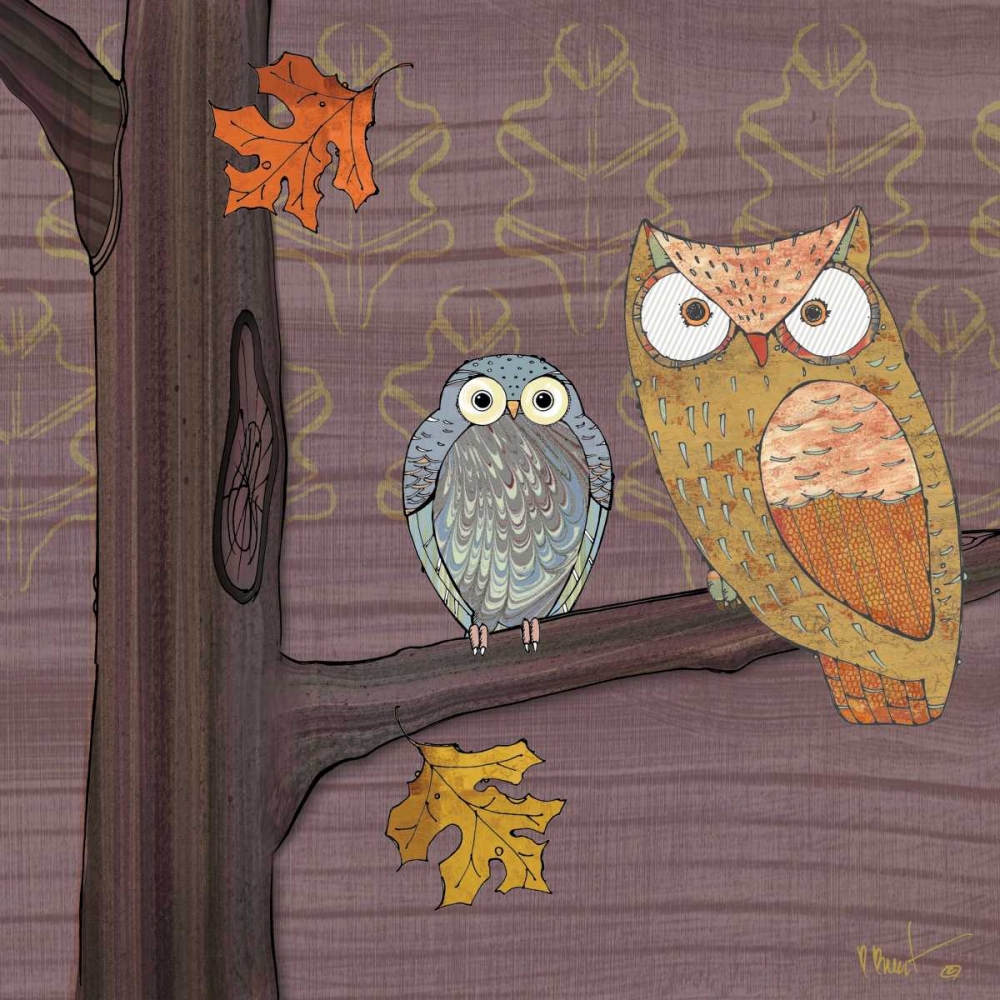 Awesome Owls IV art print by Paul Brent for $57.95 CAD