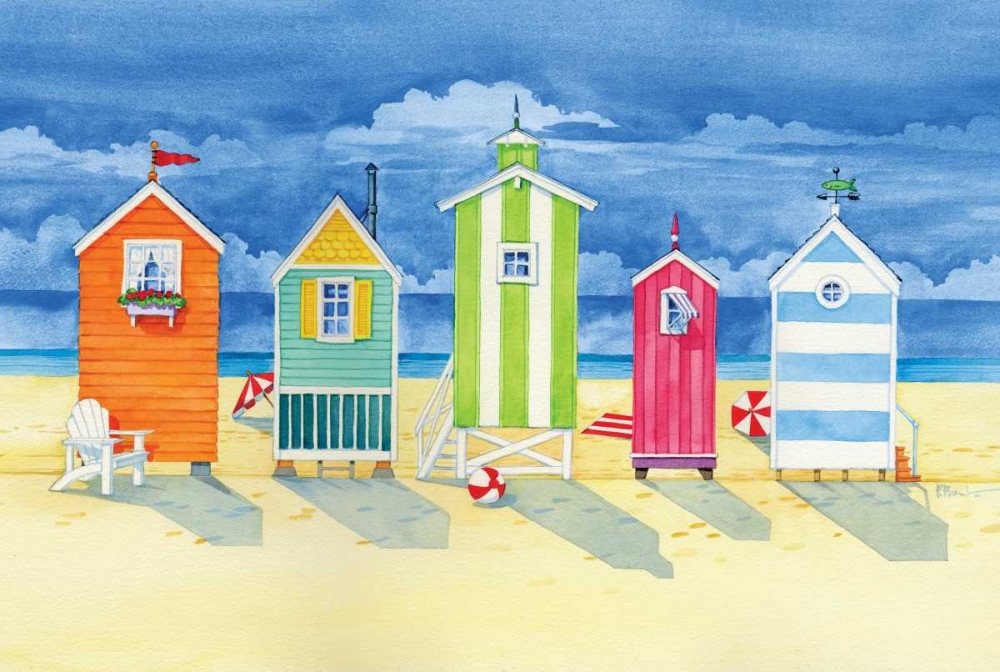 Brighton Huts art print by Paul Brent for $57.95 CAD