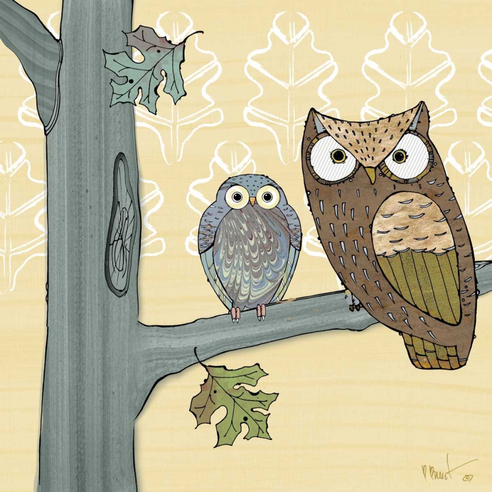 Pastel Owls IV art print by Paul Brent for $57.95 CAD