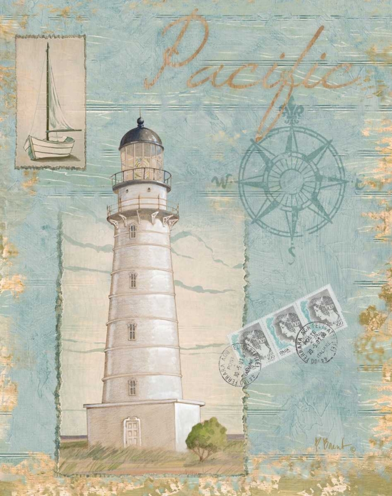 Seacoast Lighthouse II art print by Paul Brent for $57.95 CAD