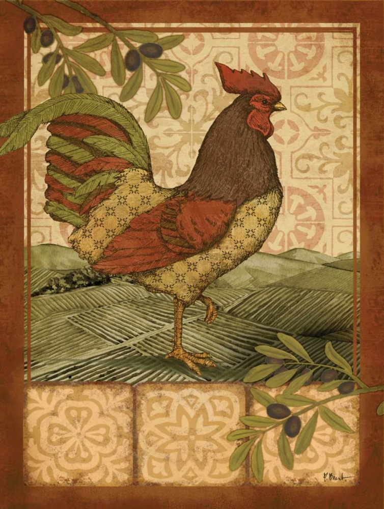 Tuscan Rooster II art print by Paul Brent for $57.95 CAD