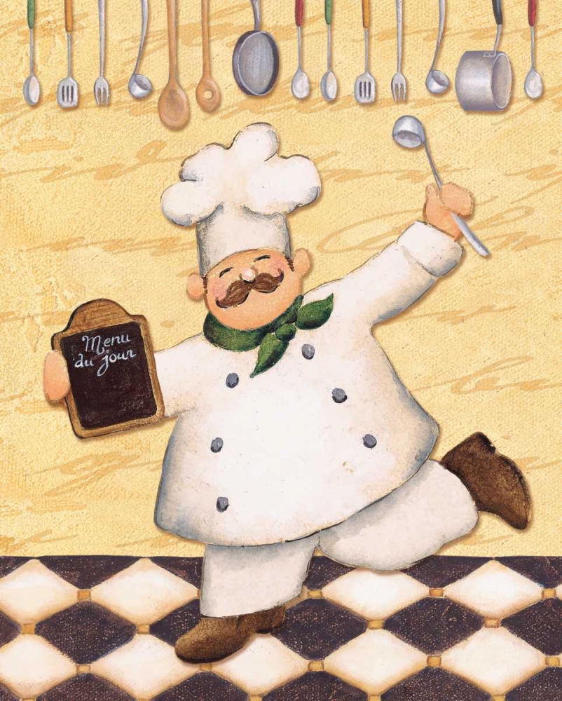 Le Chef et le Menu art print by Daphne Brissonnet for $57.95 CAD