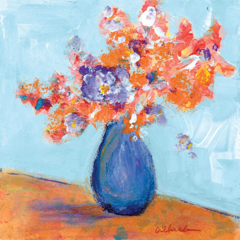 Blue Vase I art print by Nikki Dilbeck for $57.95 CAD
