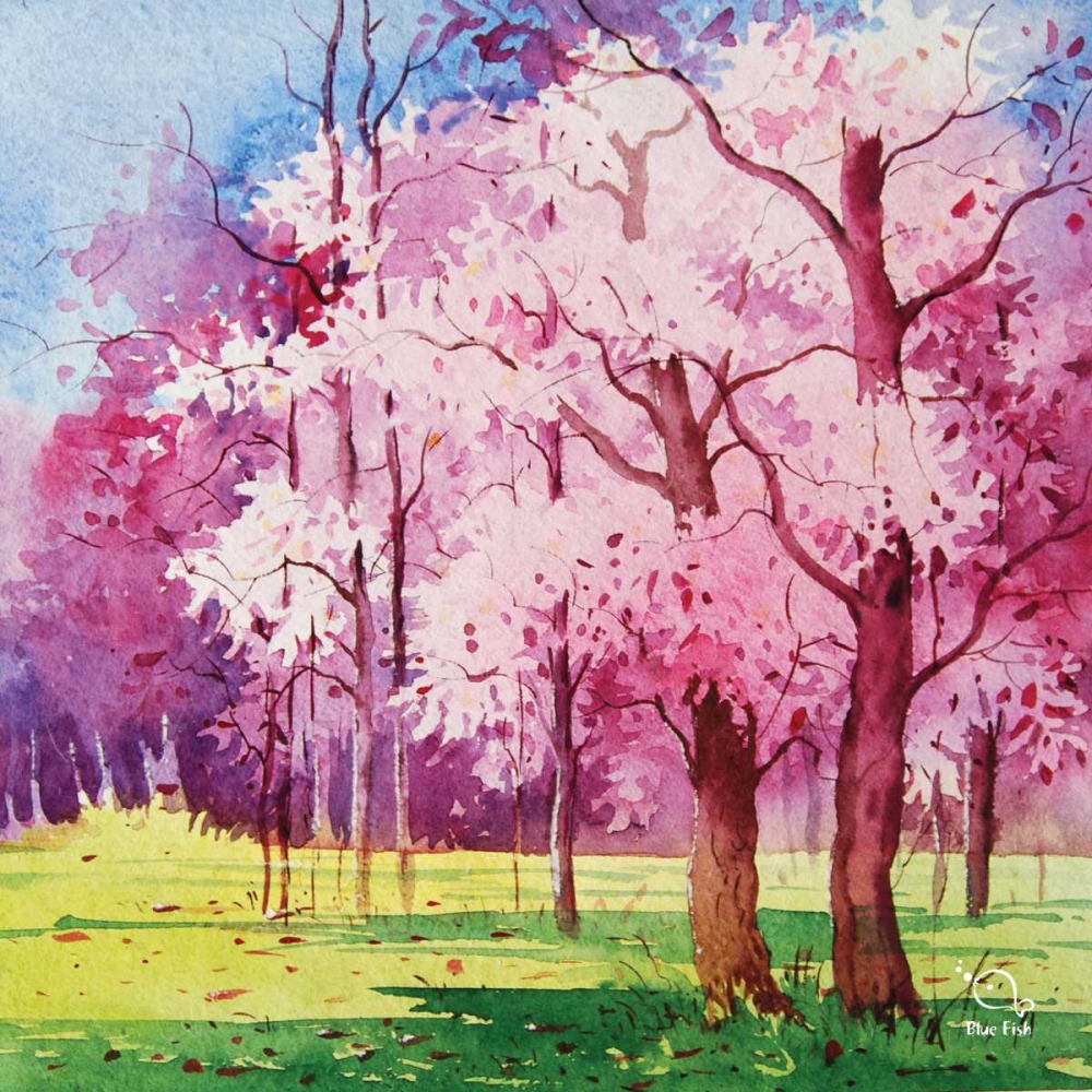 Cherry Blooms II art print by Blue Fish for $57.95 CAD