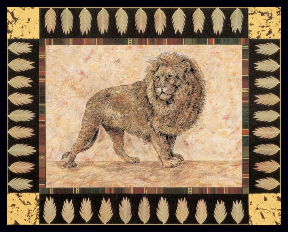 Lion art print by Pamela Gladding for $57.95 CAD
