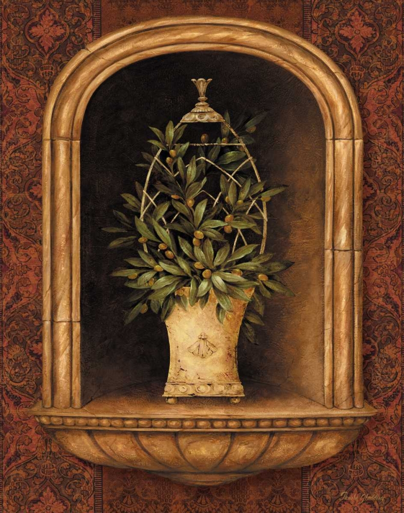 Olive Topiary Niches I art print by Pamela Gladding for $57.95 CAD
