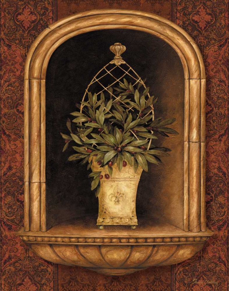 Olive Topiary Niches II art print by Pamela Gladding for $57.95 CAD