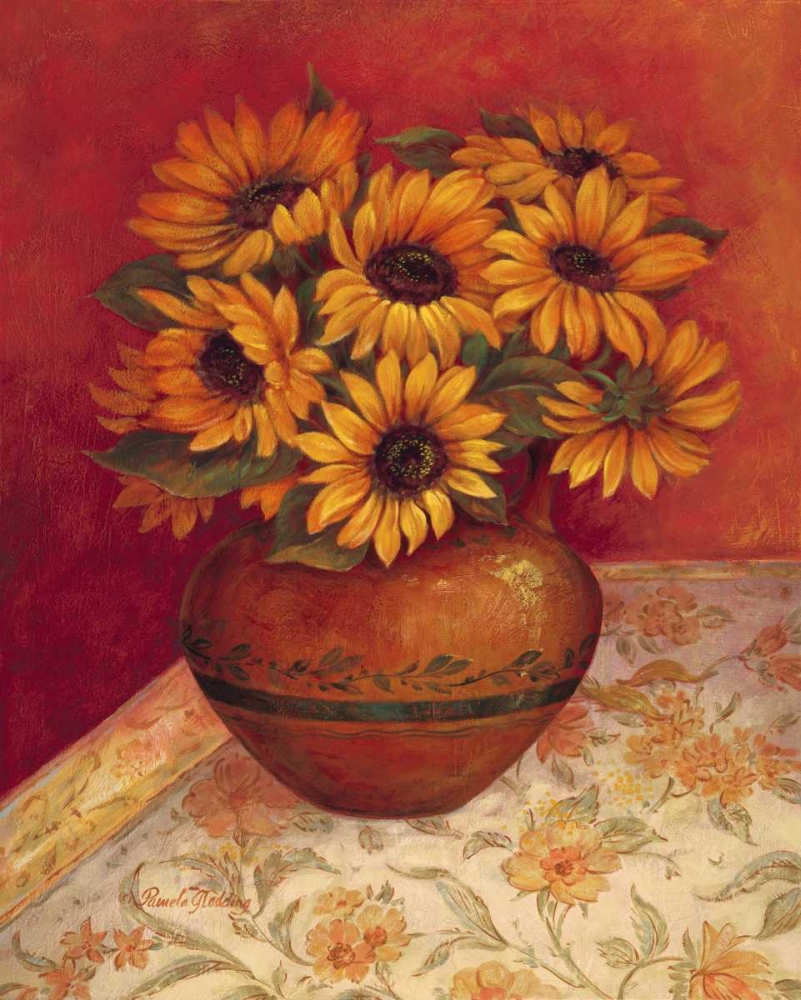 Tuscan Sunflowers I art print by Pamela Gladding for $57.95 CAD