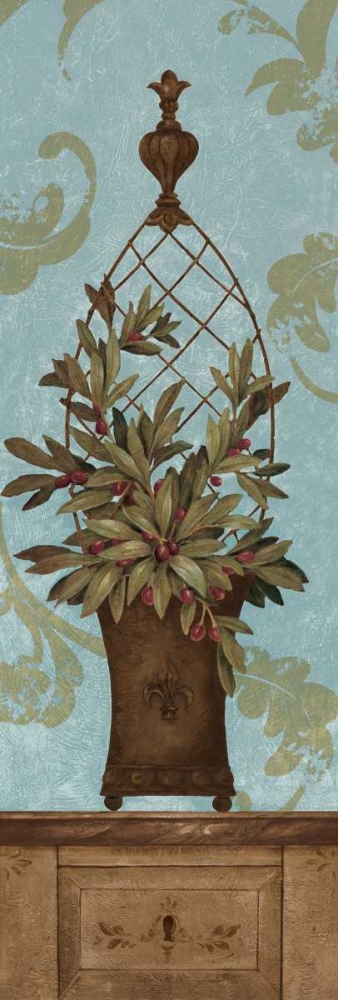 Blue Olive Topiary I art print by Pamela Gladding for $57.95 CAD