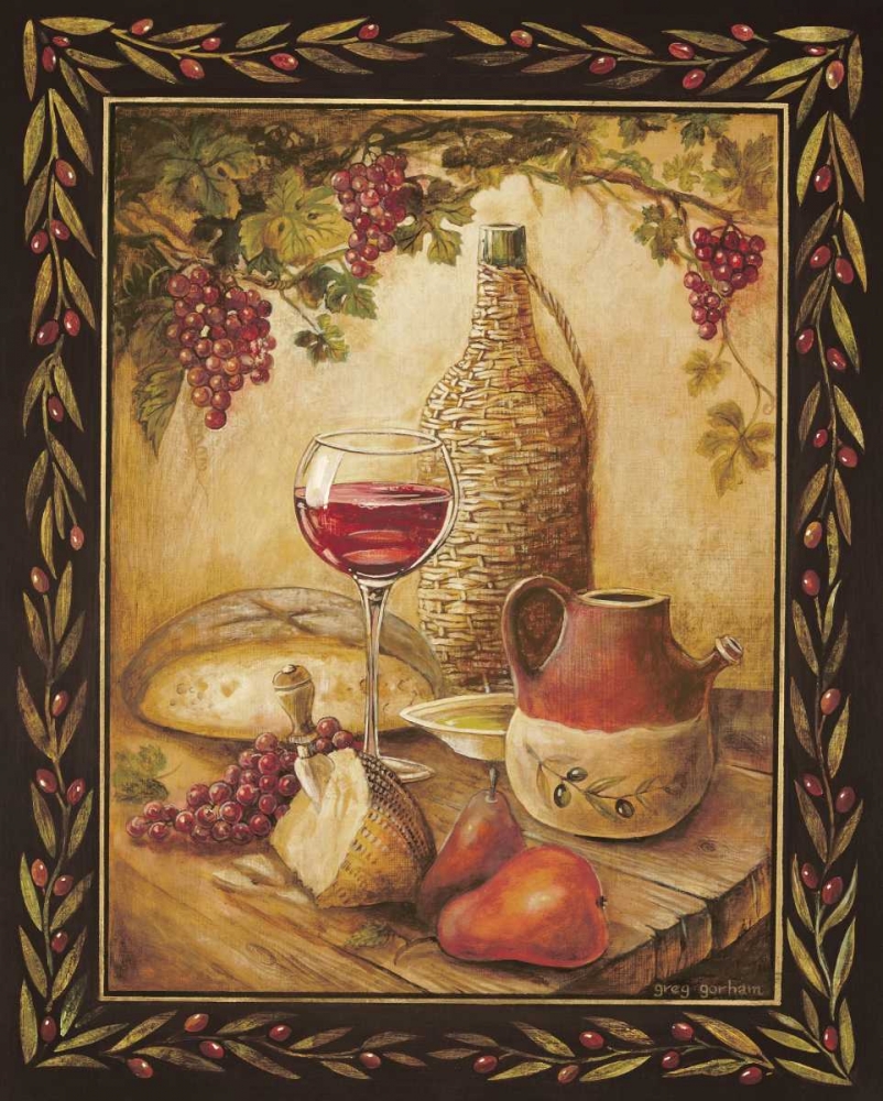 Tuscan Table - Chianti art print by Gregory Gorham for $57.95 CAD