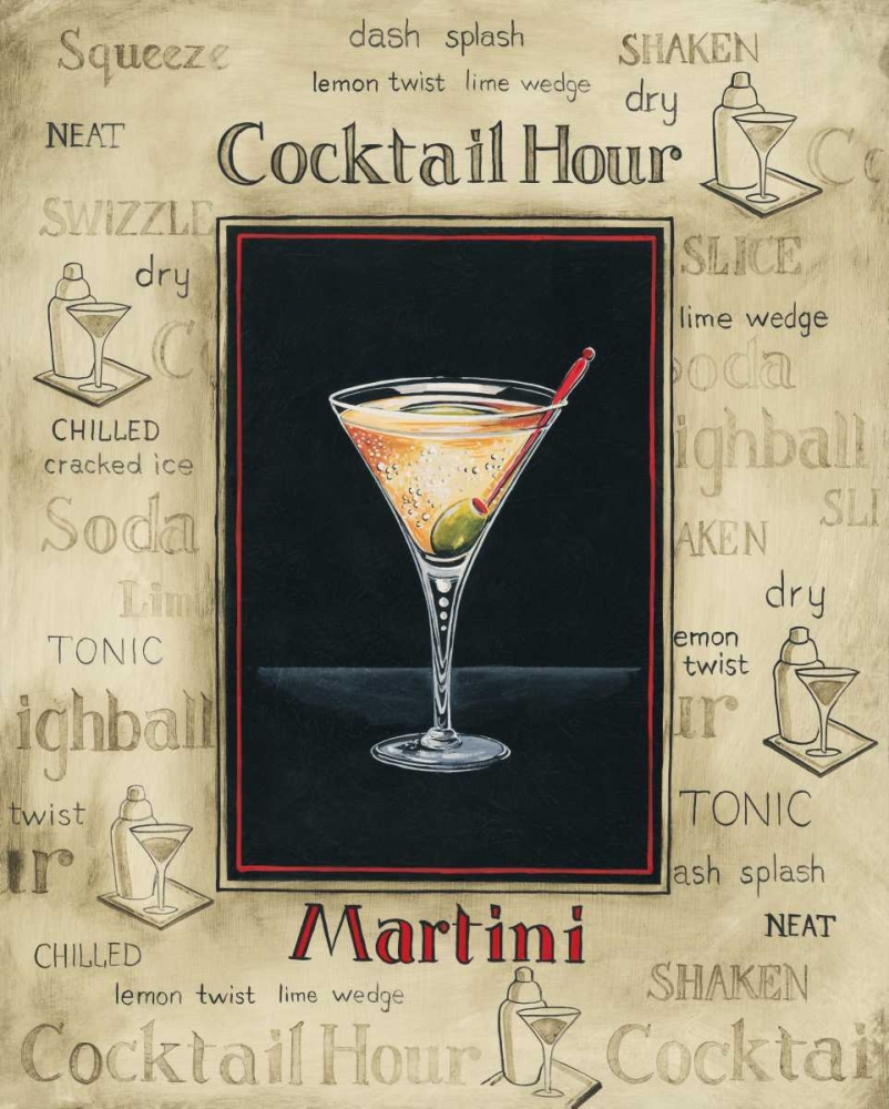 Martini art print by Gregory Gorham for $57.95 CAD