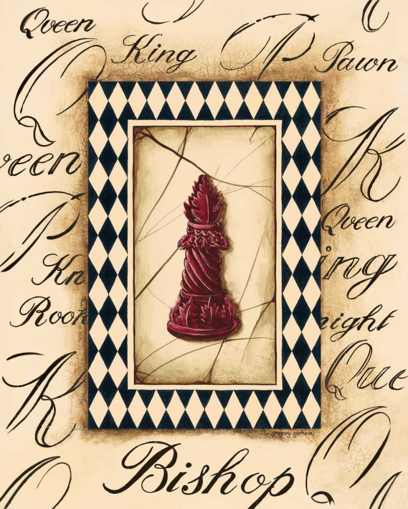 Chess Bishop art print by Gregory Gorham for $57.95 CAD