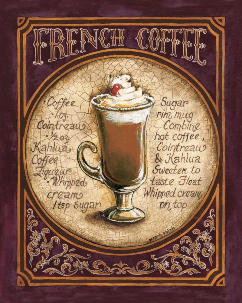 French Coffee art print by Gregory Gorham for $57.95 CAD