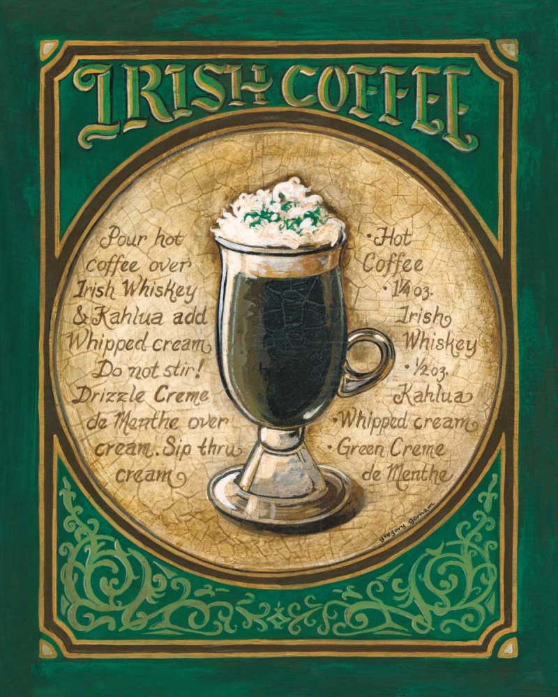 Irish Coffee art print by Gregory Gorham for $57.95 CAD