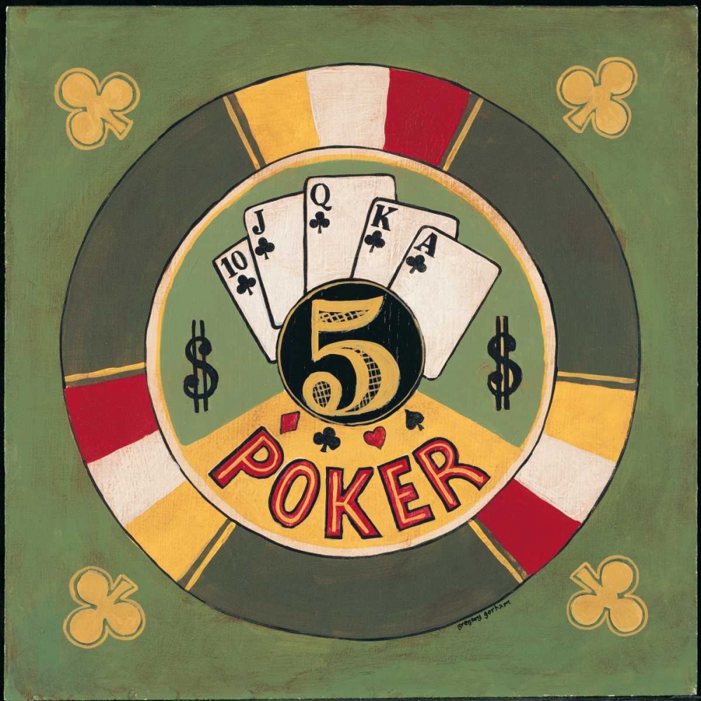 Poker - $5 art print by Gregory Gorham for $57.95 CAD