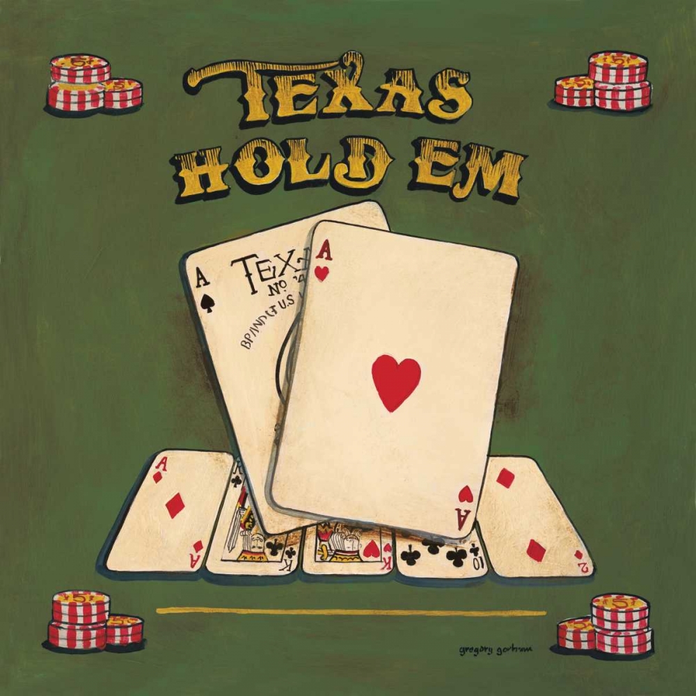 Texas Hold Em art print by Gregory Gorham for $57.95 CAD