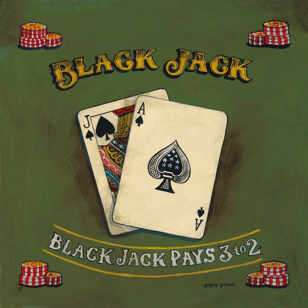 Blackjack art print by Gregory Gorham for $57.95 CAD