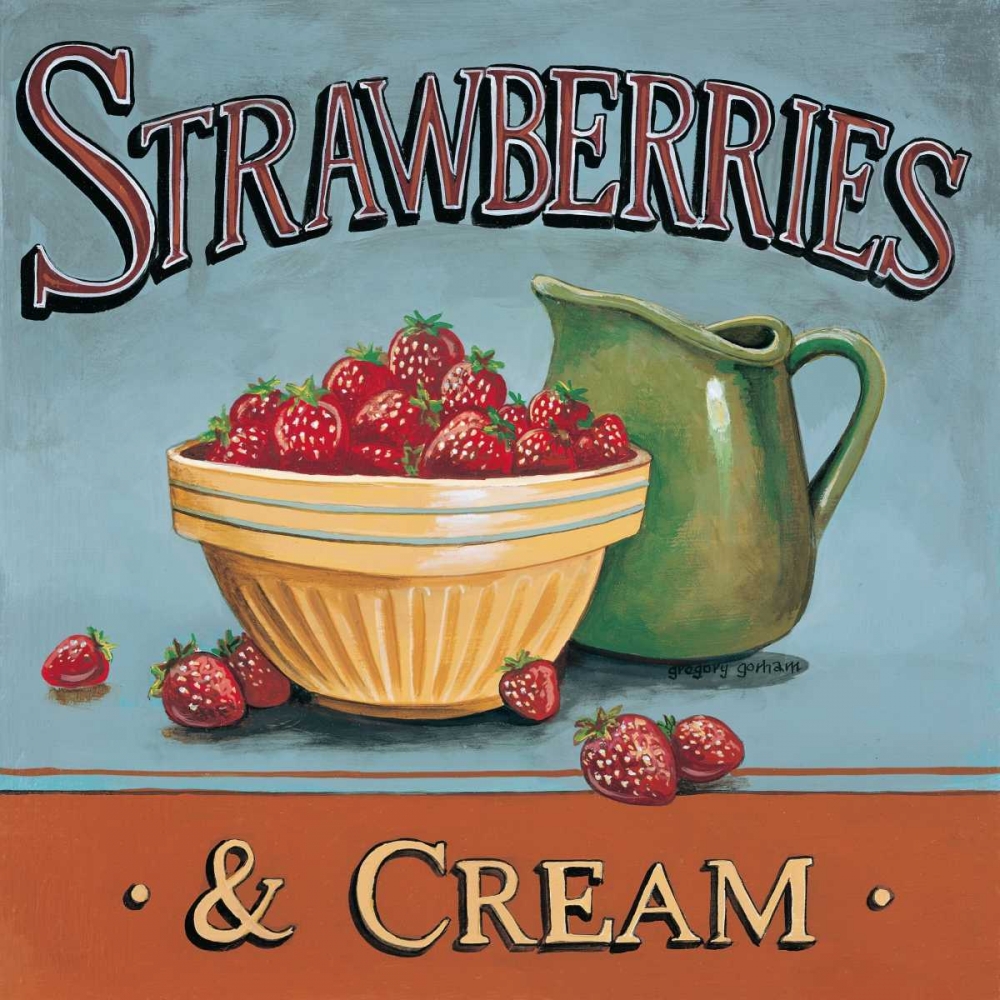 Strawberries and Cream art print by Gregory Gorham for $57.95 CAD