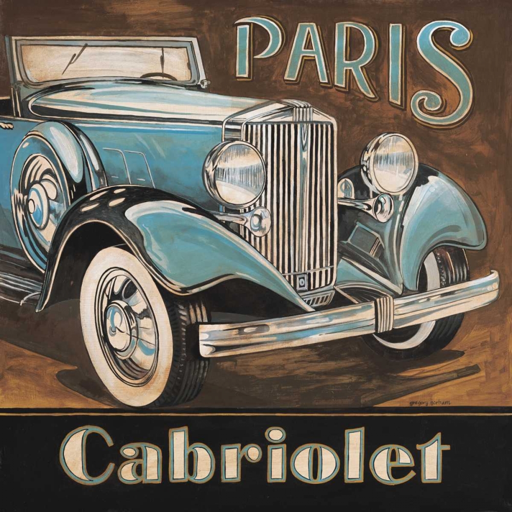 Paris Cabriolet art print by Gregory Gorham for $57.95 CAD