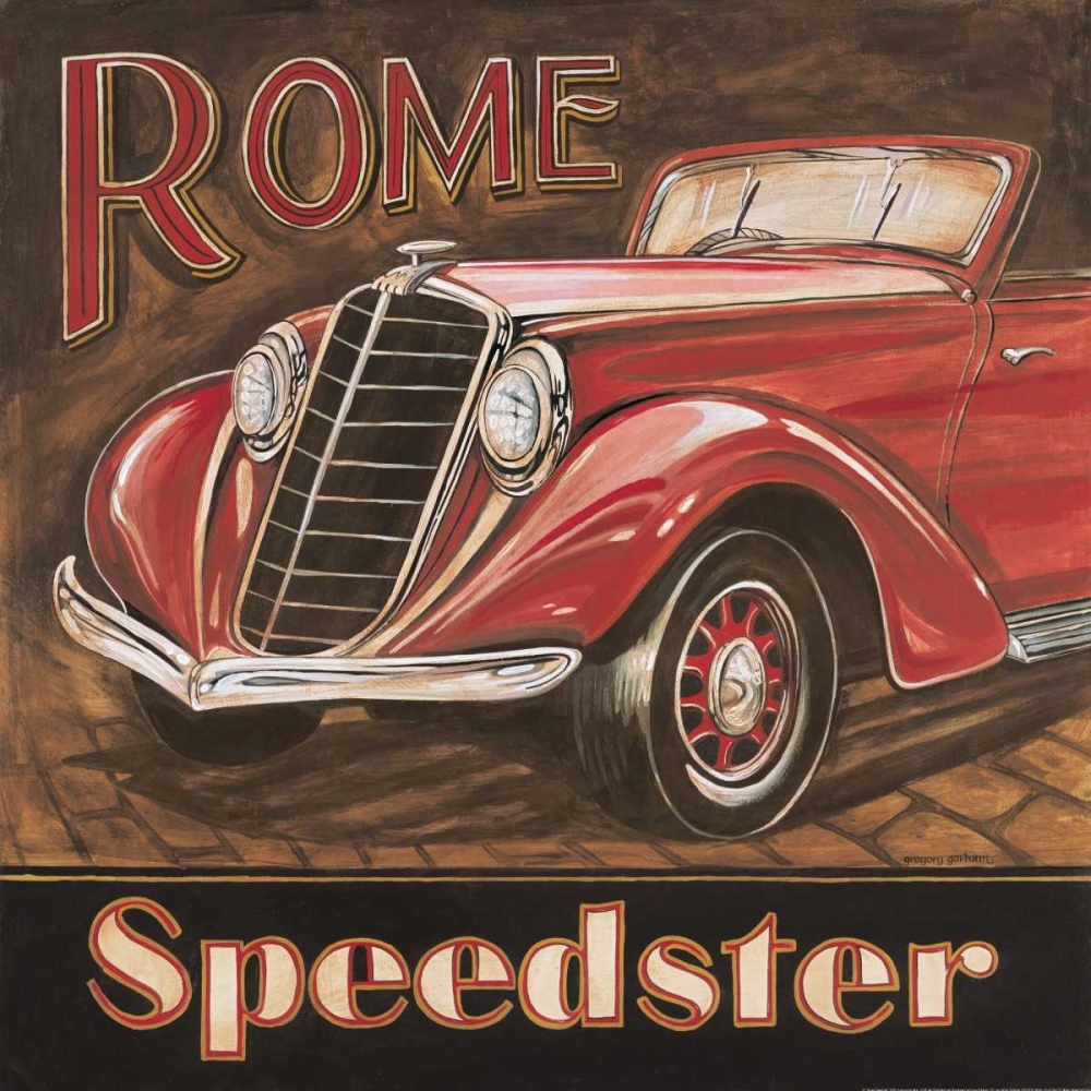 Rome Speedster art print by Gregory Gorham for $57.95 CAD