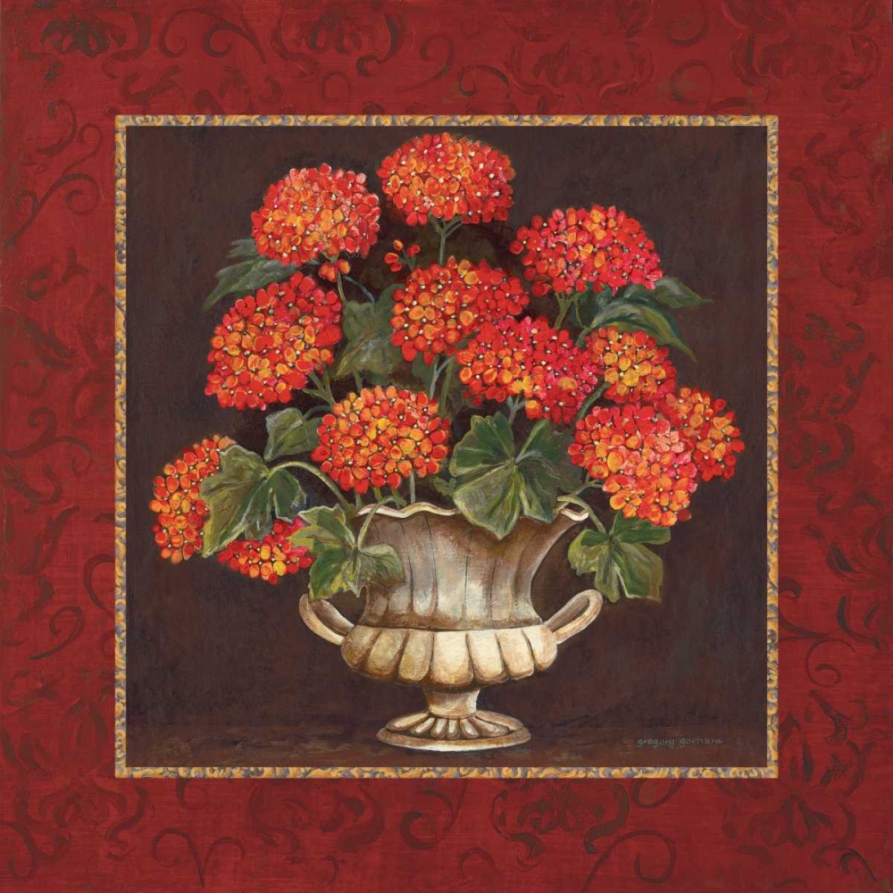 Geraniums II art print by Gregory Gorham for $57.95 CAD