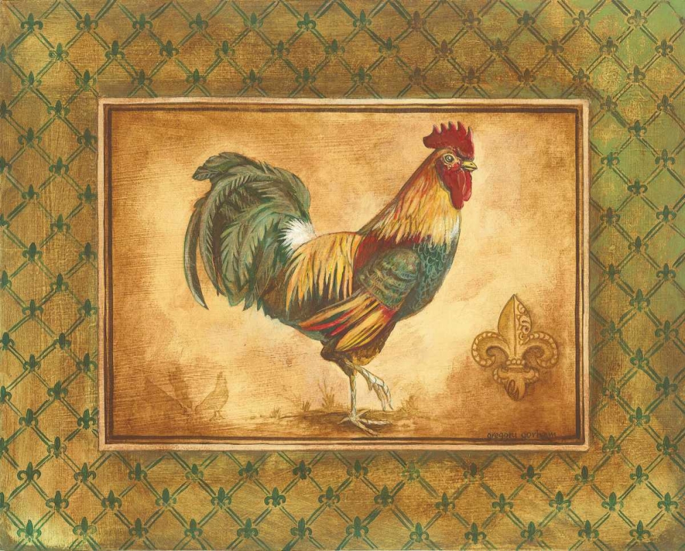Country Rooster I art print by Gregory Gorham for $57.95 CAD