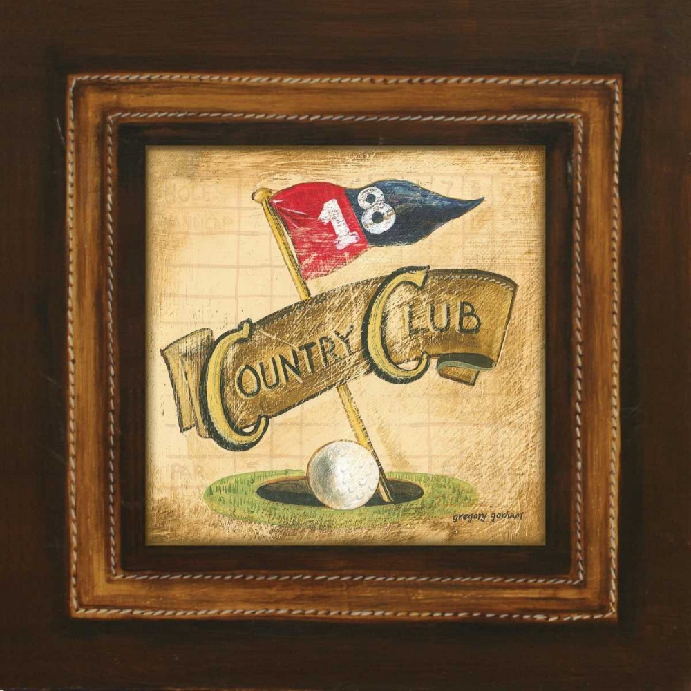 Golf Country Club art print by Gregory Gorham for $57.95 CAD