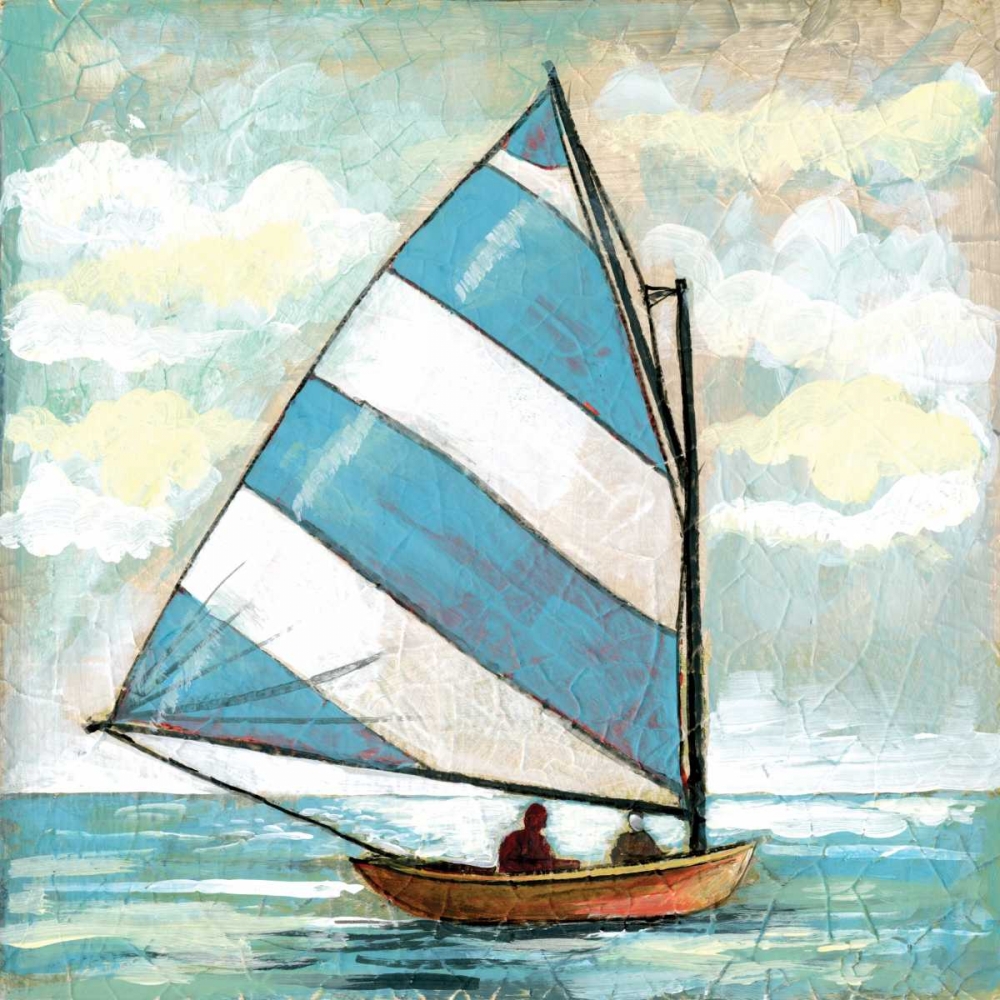 Sailboats I art print by Gregory Gorham for $57.95 CAD