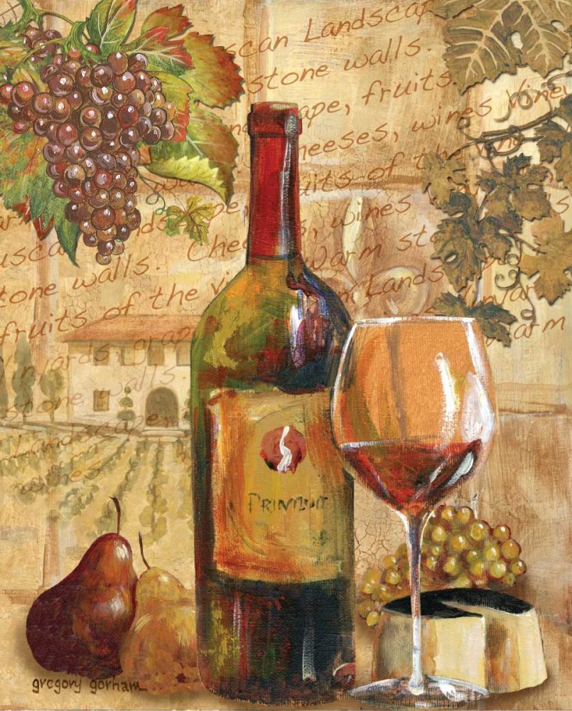 Wine Collage I art print by Gregory Gorham for $57.95 CAD