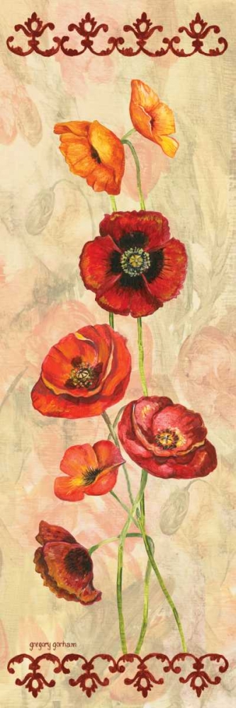 Scarlet Poppies I art print by Gregory Gorham for $57.95 CAD