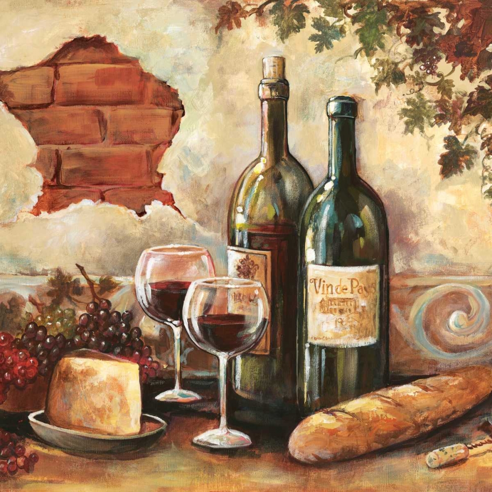 Bountiful Wine Sq II art print by Gregory Gorham for $57.95 CAD