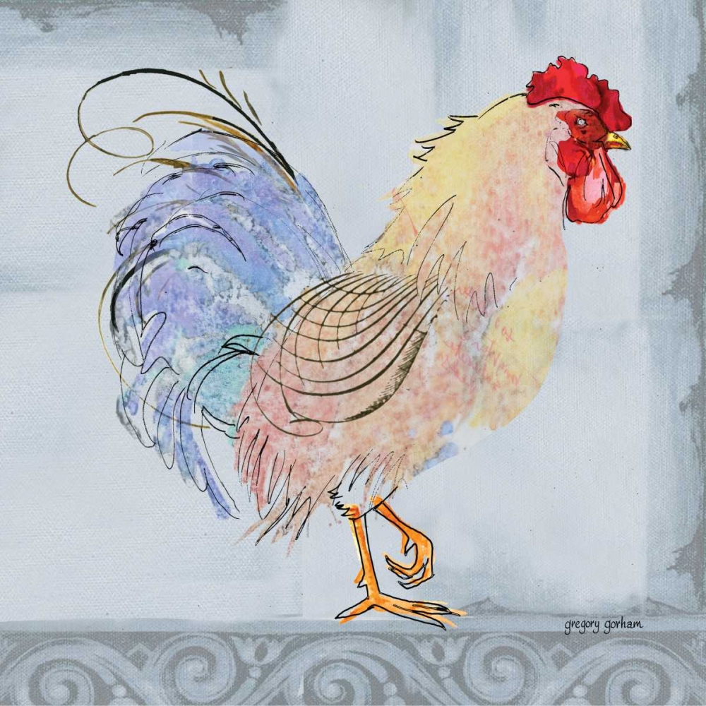 Good Morning Rooster I art print by Gregory Gorham for $57.95 CAD