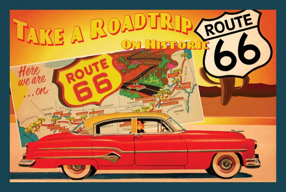 Route 66 I art print by Jason Giacopelli for $57.95 CAD