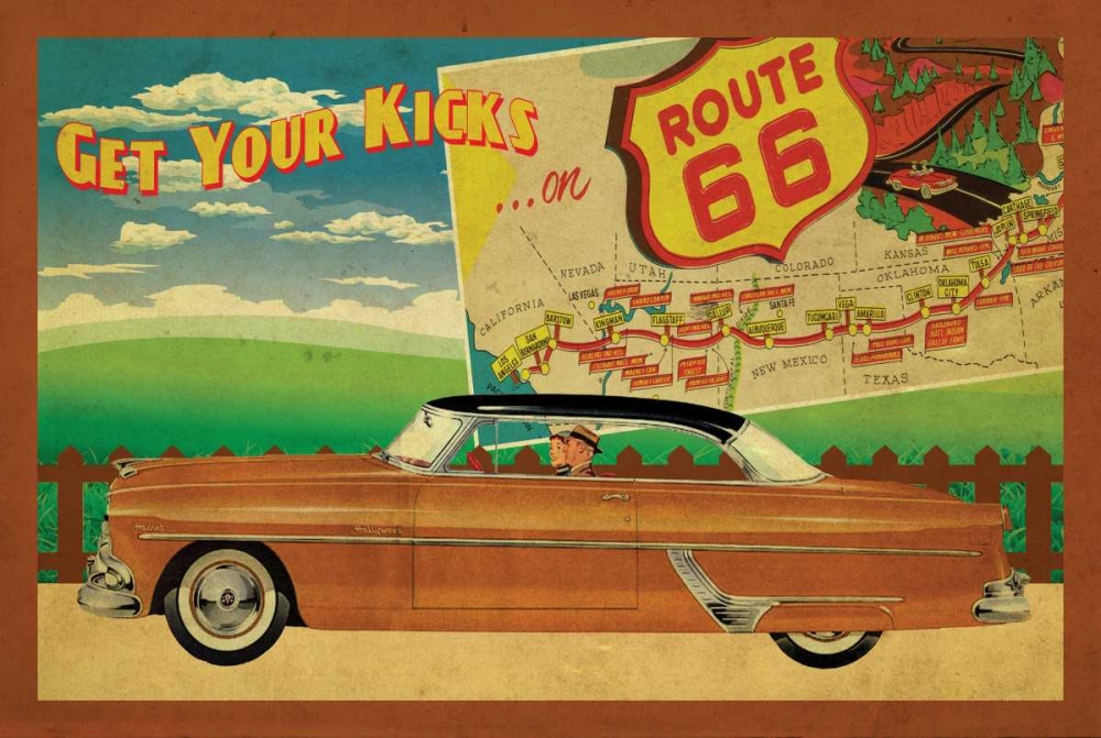 Route 66 II art print by Jason Giacopelli for $57.95 CAD