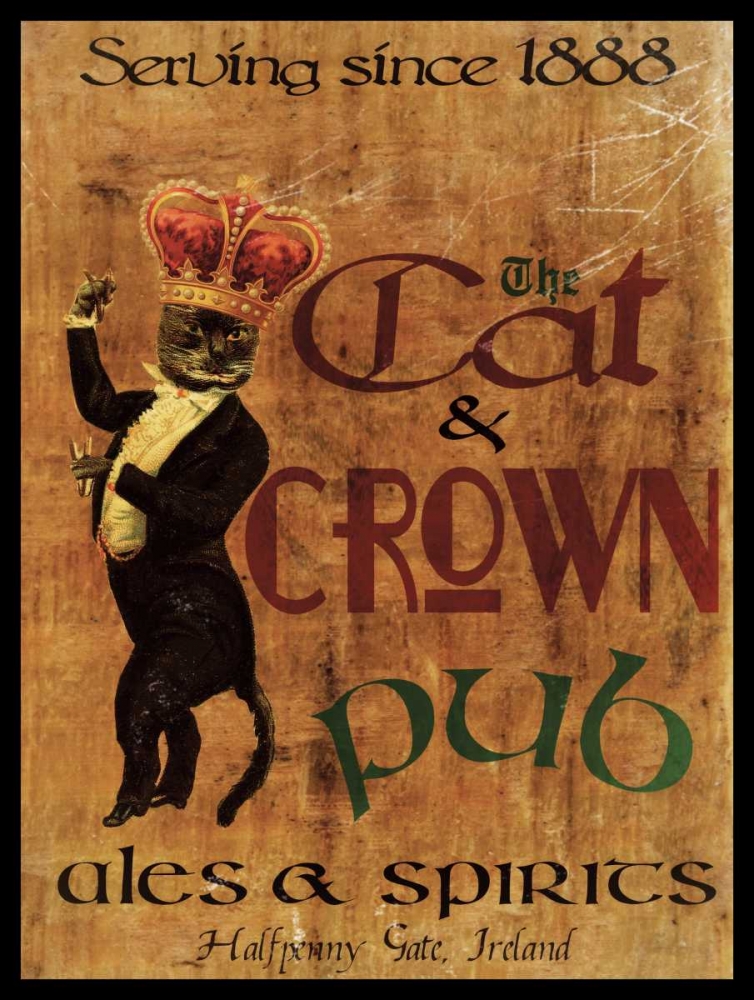 Cat and Crown Pub art print by Jason Giacopelli for $57.95 CAD