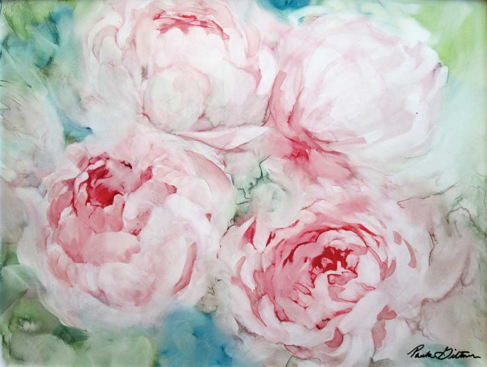 Pink Peonies I art print by Paula Giltner for $57.95 CAD