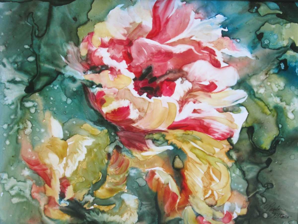 Parrot Tulips II art print by Paula Giltner for $57.95 CAD