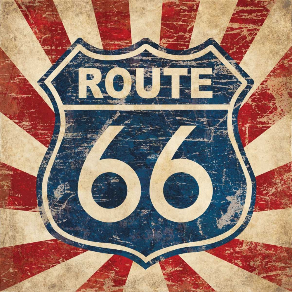 Route 66 I Sq art print by N Harbick for $57.95 CAD