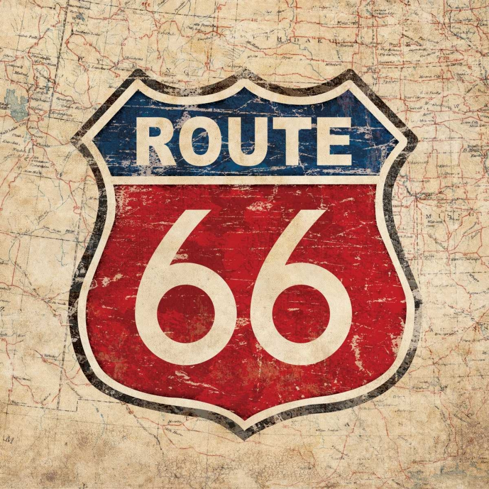 Route 66 II Sq art print by N Harbick for $57.95 CAD