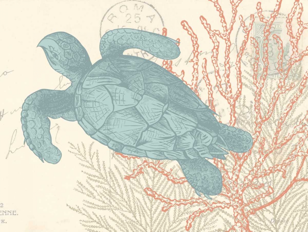Sea Turtle art print by N Harbick for $57.95 CAD
