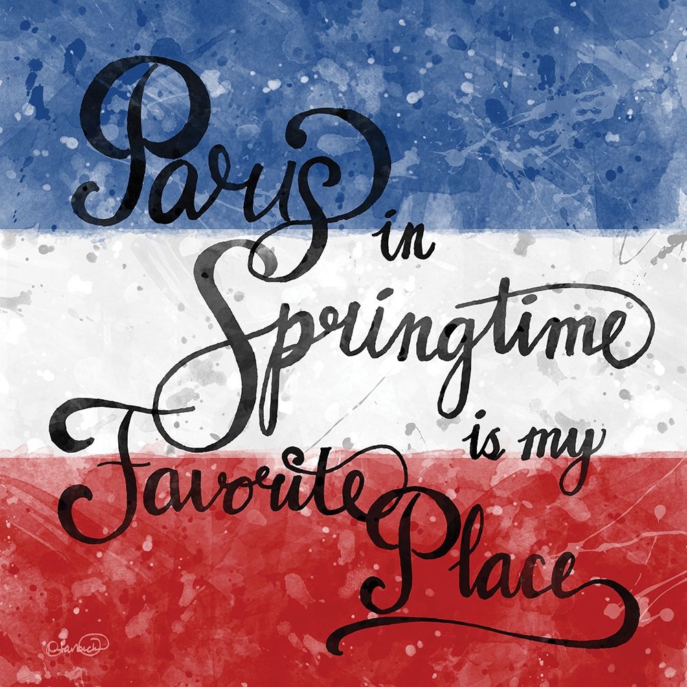 Paris in Springtime art print by N Harbick for $57.95 CAD