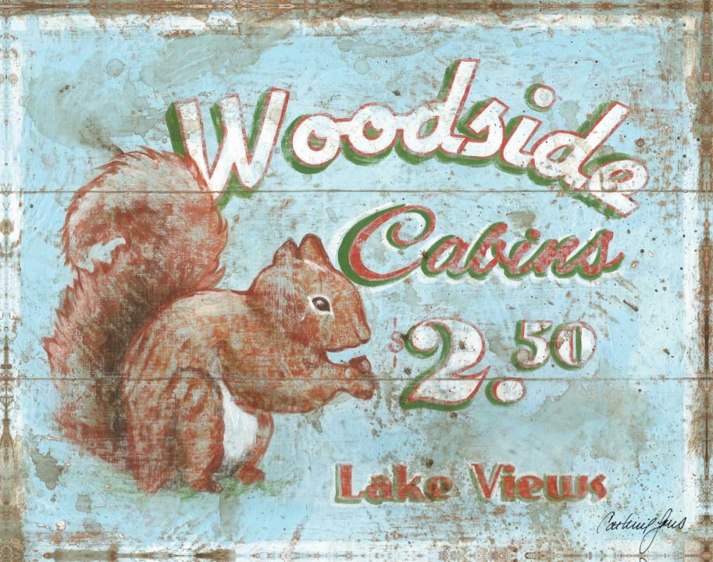 Woodside Cabins art print by Catherine Jones for $57.95 CAD