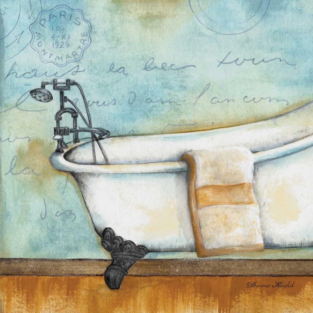 Relax Bath art print by Donna Knold for $57.95 CAD