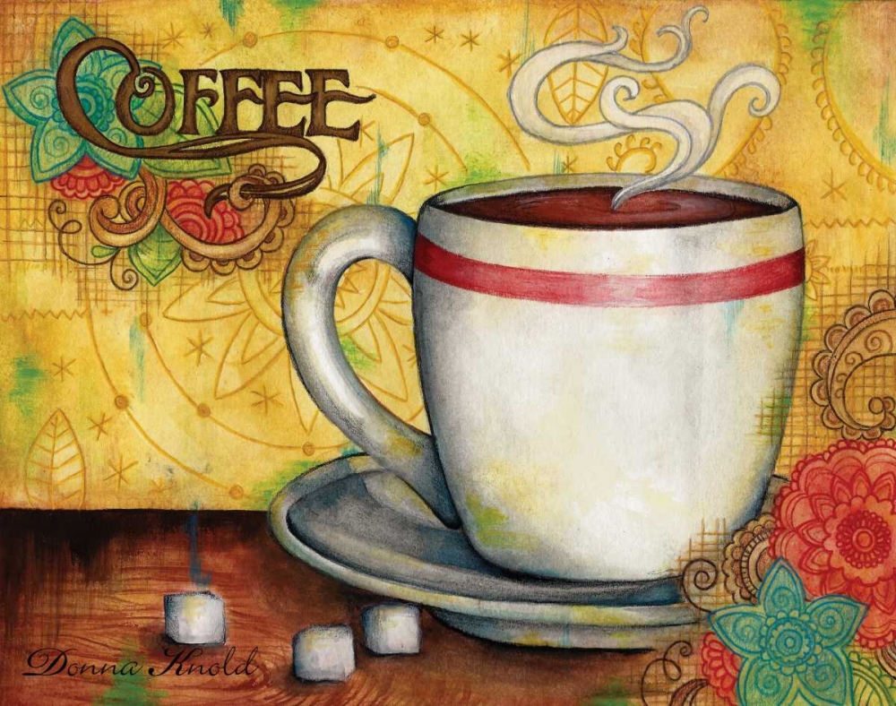 Spring Coffee art print by Donna Knold for $57.95 CAD