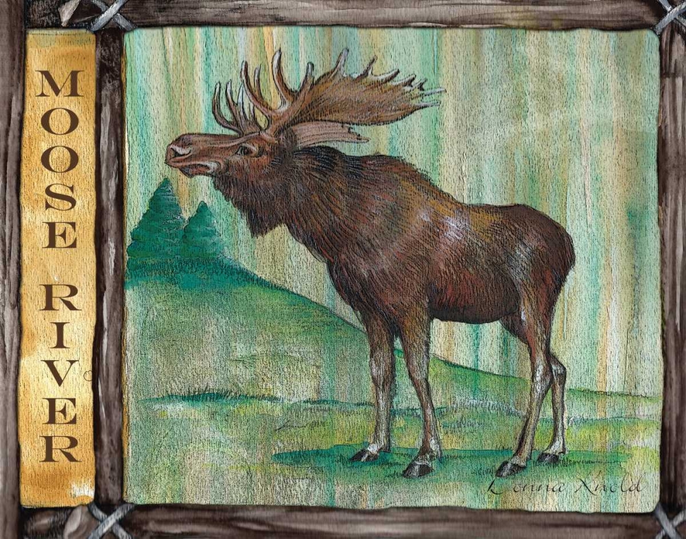 Lodge Moose art print by Donna Knold for $57.95 CAD
