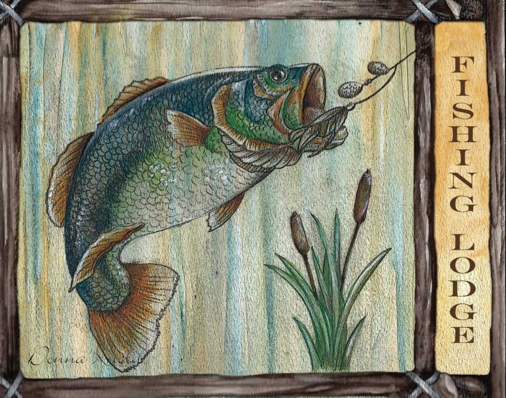 Lodge Fish art print by Donna Knold for $57.95 CAD